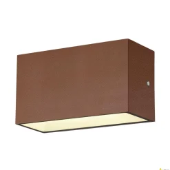 SITRA M WL UP/DOWN, zewnętrzna oprawa ścienna do nabudowania LED, kolor rdzy, przełącznik CCT, 3000/4000 K (1005154) - SLV