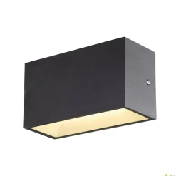 SITRA M WL UP/DOWN, zewnętrzna oprawa ścienna natynkowa LED, kolor antracytowy, przełącznik CCT, 3000/4000 K (1005151) - SLV