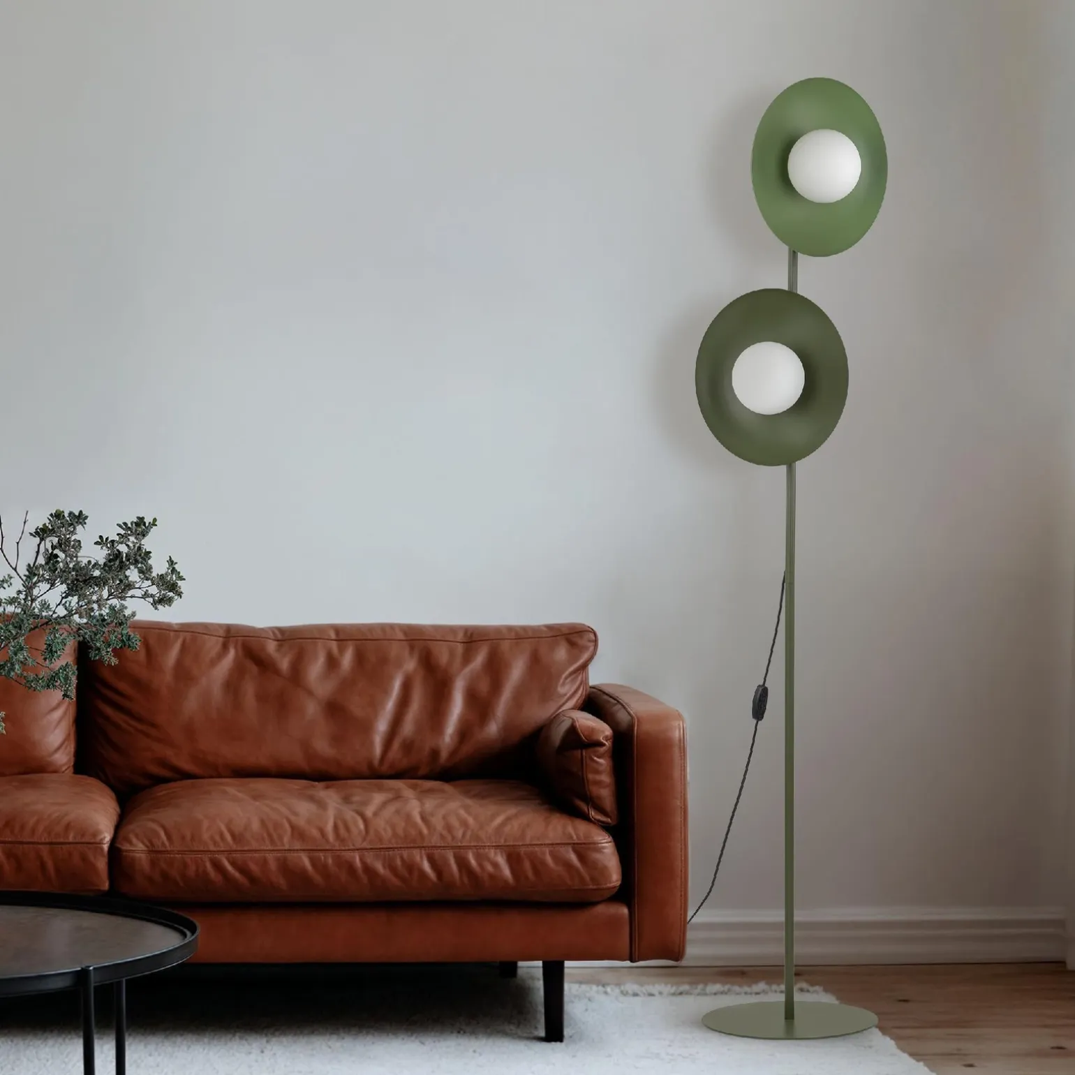 SLATE MIX GLASS LAMPA PODŁOGOWA 2XG9 (16139) - TK Lighting