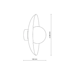 SLATE PEAPOD GLASS KINKIET 1XG9 (10935) - TK Lighting