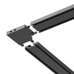 Slim Magnetic Track Czarny Łącznik Szyn L (ML2217) - Milagro