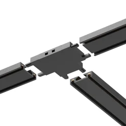 Slim Magnetic Track Czarny Łącznik Szyn T (ML2219) - Milagro