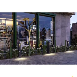 SLOTBOX 70, lampa podłogowa outdoor, LED, 3000K, IP44, kwadratowa, antracytowa, D/S/W 12/7/ 70, 4W (232145) - SLV