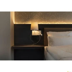 SOMNILA FLEX, lampa ścienna natynkowa LED indoor, 3000K, kolor biały, wersja lewa, ze złączem USB (1003459) - SLV