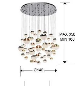 Sphere lampa wisząca 55L (794691B) - Schuller