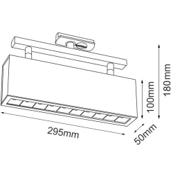 Spot A - Glare Track 10 - Czarny - Szynoprzewód 1F 230V 3000K (6326) - Brosline