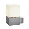 SQUARE WALL, E27, lampa ścienna outdoor, stal nierdzewna 304, maks. 20W, IP44 (1000336) - SLV