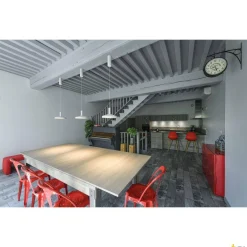 Stelaż LALU® do oprawy wiszącej Led Base, Mix&Match, 150 cm, biały (1007519) - SLV