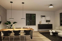 Sufitowa lampa ściemnialna z aplikacją ZigBee WD Hildor ZB DL dim LED 30W Sz Met/Kst (PL96776) - PAULMANN