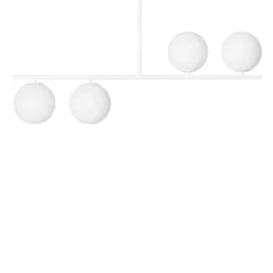 SUGURI A biała lampa sufitowa w rozmiarze S z podwyższoną szczelnością IP44 (SGA111RS3) - Ummo