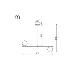 SUGURI A biała lampa sufitowa w rozmiarze M (SGA111R06) - Ummo