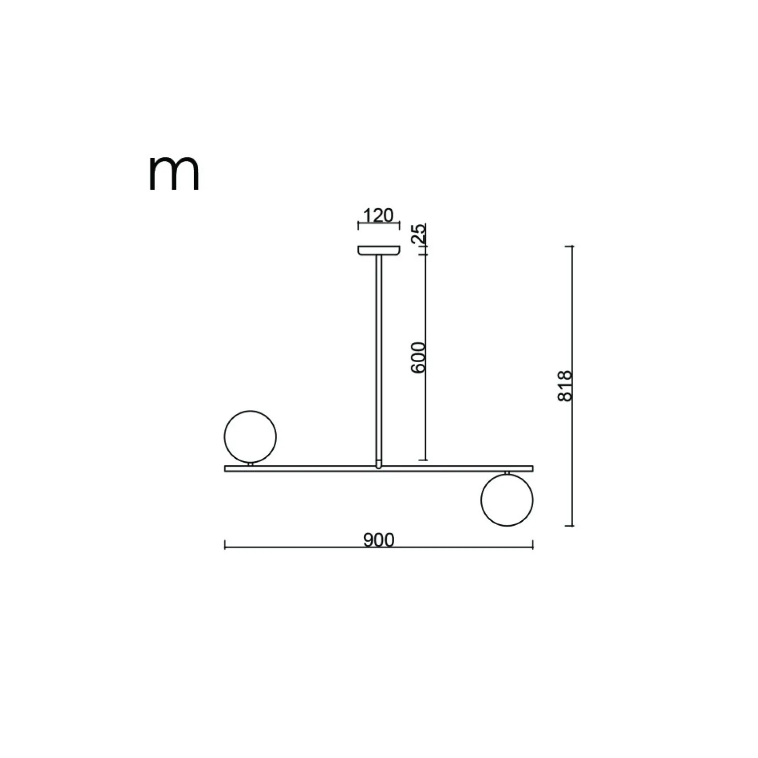 SUGURI C czarna lampa sufitowa w rozmiarze M z podwyższoną szczelnością IP44 (SGC322RS6) - Ummo