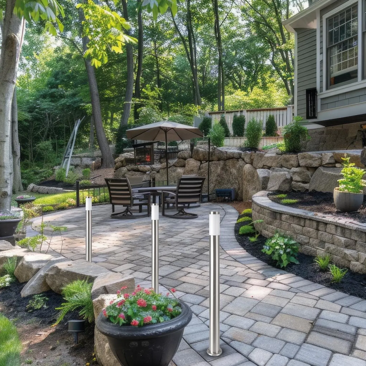 Słupek Ogrodowy Brooklyn 1xE27 IP44 45cm (EKO1703) - Eko-Light