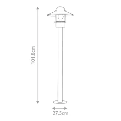 Słupek ogrodowy Klampenborg (KLAMPENBORG-BOL-BK) - Elstead Lighting