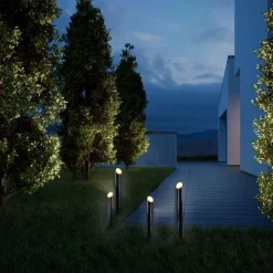 Słupek ogrodowy Saga - Antracyt (800 mm) (9920) - Shilo Garden