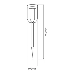 Słupek Solarny Phil 3000K IP44 (EKO1453) - Eko-Light
