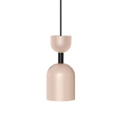 SUPURU beżowa sufitowa lampa wisząca z czarną rurką (SUA1210P0) - Ummo