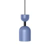SUPURU niebieska sufitowa lampa wisząca z czarną rurką (SUA129P0) - Ummo
