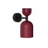 SUPURU W burgundowa regulowana lampa ścienna / kinkiet z czarną rurką (SUK14020) - Ummo