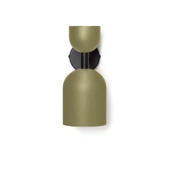 SUPURU W oliwkowa regulowana lampa ścienna / kinkiet z czarną rurką (SUK11420) - Ummo