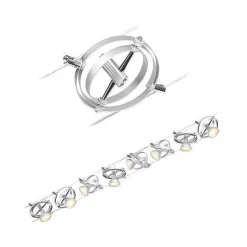 System linkowy DC zest Cardan max.8x7W GU5,3 Chr-m /Chrom 230V/12V DC 60VA metal (PL94490) - Paulmann