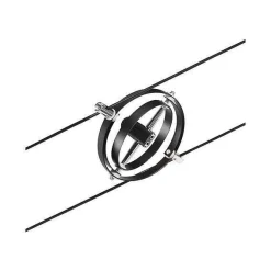 System linkowy Spot Cardan max1x10W GU5,3 Czarny mat/Chrom 12V DC 60VA twszt/metal (PL94441) - Paulmann