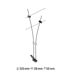 System linkowy Spot Comet max1x50W Czarny mat GU5,3 12V metal (PL94489) - Paulmann