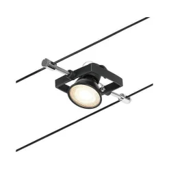 System linkowy spot MacII max1x10W GU5,3 Czarny mat/Chrom 12V DC 60VA twszt/metal (PL94435) - Paulmann