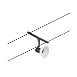 System linkowy spot Sheela max1x10W GU5,3 Czarny mat/Chrom 12V DC 60VA twszt/metal (PL94451) - Paulmann