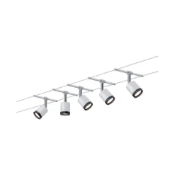 System linkowy TubeLED 5x4W Biały/Czarny/ Chrom 230/12V Tworzywo sztuczne (PL3981) - PAULMANN