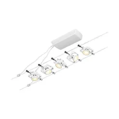 System linkowy zestaw MacII max5x10W GU5,3 Biały mat/Chrom 12V DC 60VA twszt/metal (PL94432) - Paulmann