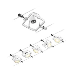 System linkowy zestaw MacII max5x10W GU5,3 Biały mat/Chrom 12V DC 60VA twszt/metal (PL94432) - Paulmann