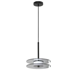 Szklana lampa wisząca Casy dymna LED CCT (LP-3176/1P S SM) - Light Prestige
