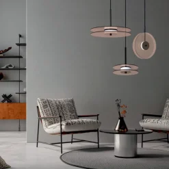 Szklana lampa wisząca duża Casy dymna LED CCT (LP-3176/1P L SM) - Light Prestige