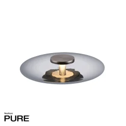 Szklana stołowa lampa z dotykowym ściemniaczem PURE VITRUM SZARY (4080-15) - Paul Neuhaus