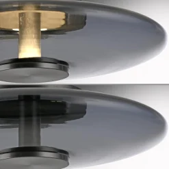 Szklana stołowa lampa z dotykowym ściemniaczem PURE VITRUM SZARY (4080-15) - Paul Neuhaus