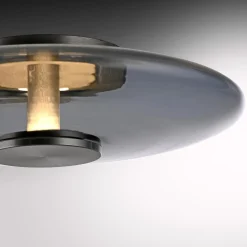 Szklana stołowa lampa z dotykowym ściemniaczem PURE VITRUM SZARY (4080-15) - Paul Neuhaus