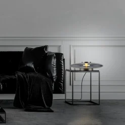 Szklana stołowa lampa z dotykowym ściemniaczem PURE VITRUM SZARY (4080-15) - Paul Neuhaus