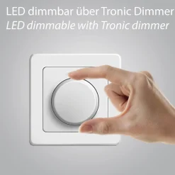 Szklany, ściemnialny kinkiet PURE VITRUM Brązowy (6082-34) - Paul Neuhaus