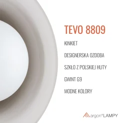 Szklany kinkiet TEVO (8809) - Argon