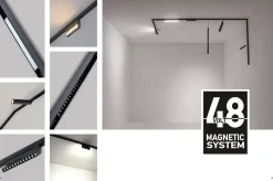 Szyna magnetyczna wpuszczana MAGNETIC TRIMLESS DEEP biały 3m (2083W-3 Zambelis) - Zambelis