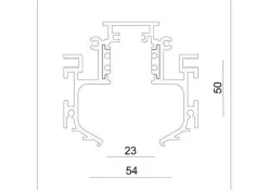 Szynoprzewód magnetyczny 3m GALAXY- TRIMLESS 23A (033393B) - ZARlight