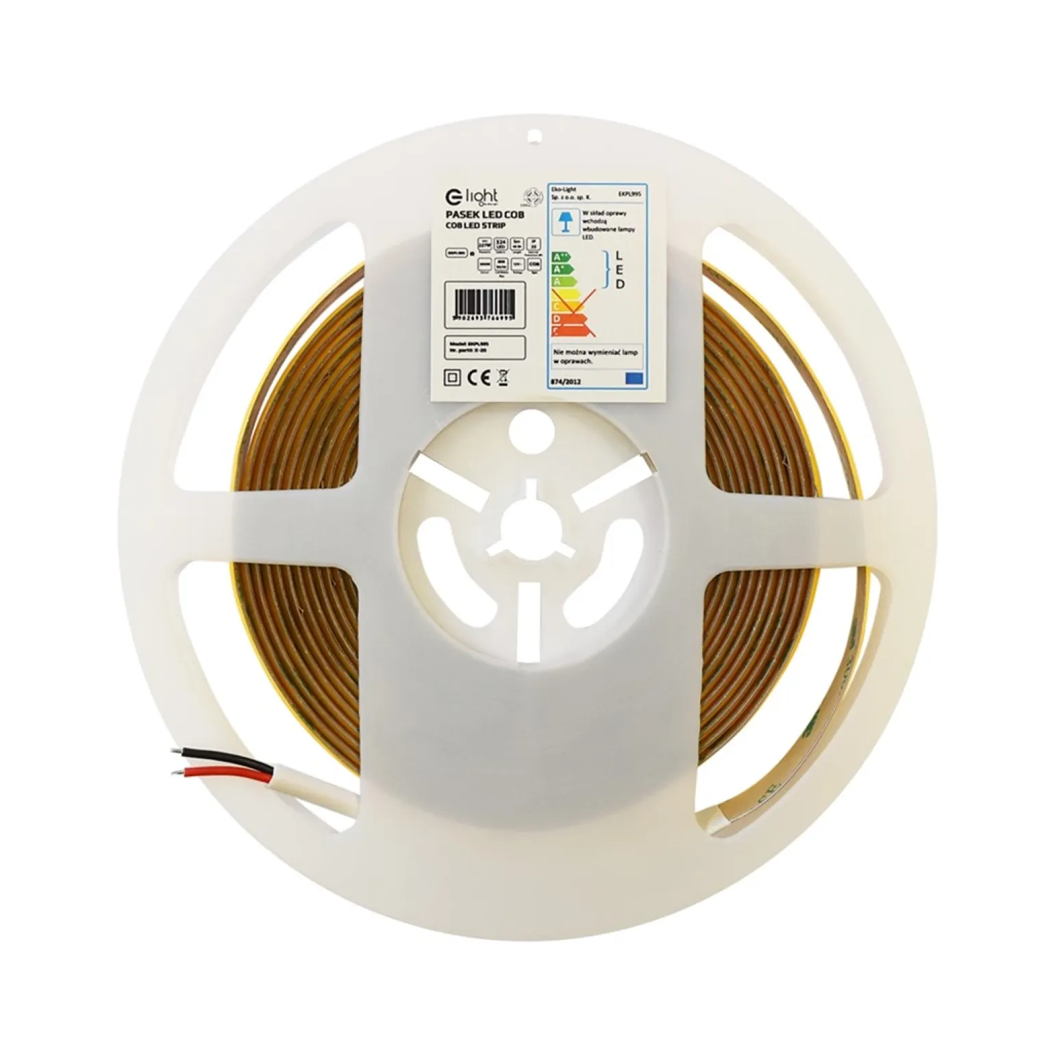 Taśma LED COB 3000K 5m 50W IP20 (EKPL8306) - Eko-Light