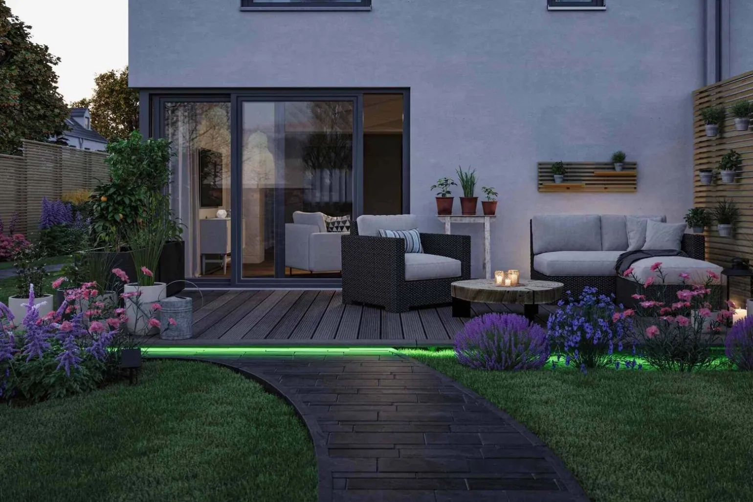 Taśma ogrodowa LED solar 2700K + czujnik zmierzchu 3m IP44 czarny / tworzywo sztuczne (PL71194) - PAULMANN