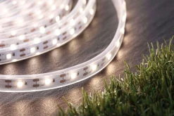 Taśma ogrodowa LED solar 2700K + czujnik zmierzchu 3m IP44 czarny / tworzywo sztuczne (PL71195) - PAULMANN