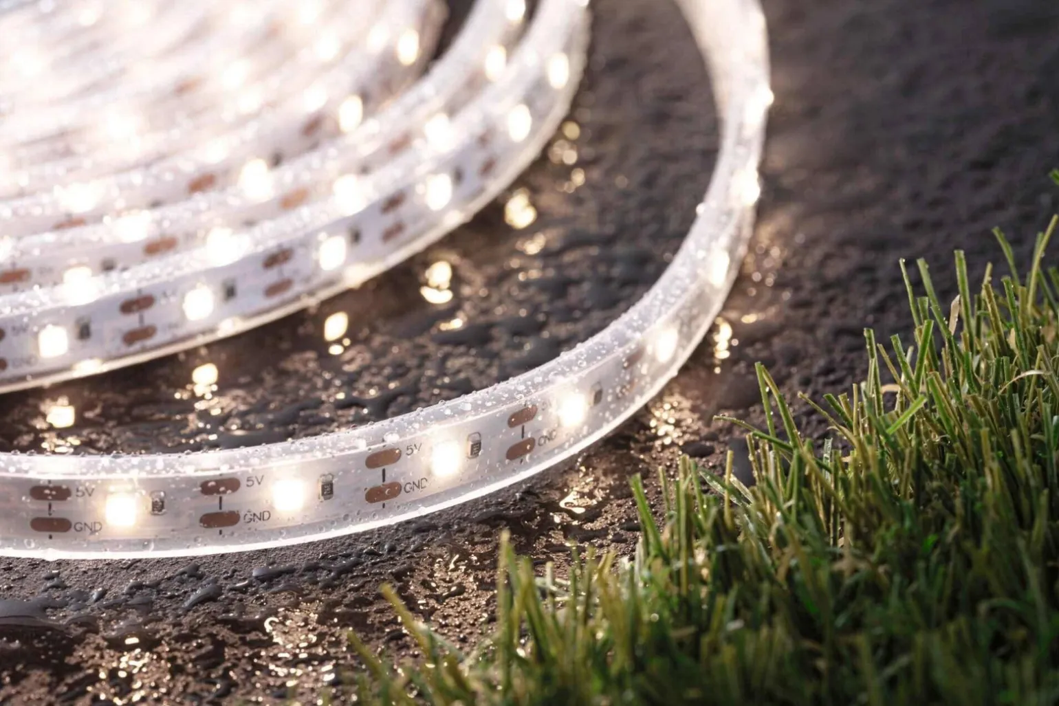 Taśma ogrodowa LED solar 2700K + czujnik zmierzchu 3m IP44 czarny / tworzywo sztuczne (PL71193) - PAULMANN