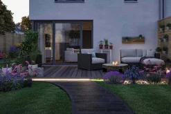 Taśma ogrodowa LED solar 2700K + czujnik zmierzchu 3m IP44 czarny / tworzywo sztuczne (PL71193) - PAULMANN