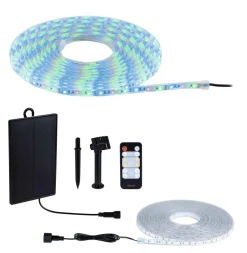 Taśma ogrodowa LED solar 2700K + czujnik zmierzchu 3m IP44 czarny / tworzywo sztuczne (PL71196) - PAULMANN