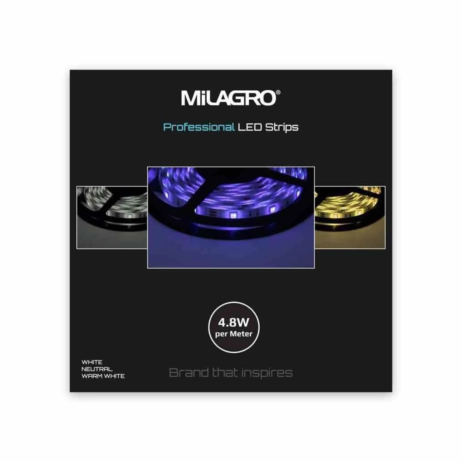 Taśma Pro 60 LED 24W 3000K IP65 5m (ML4752) - Milagro