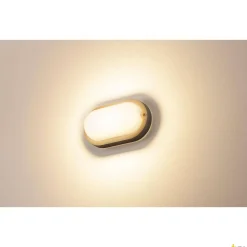 TERANG 2, lampa ścienna i sufitowa outdoor, LED, 3000K, IP44, owalna, antracytowa, 11W (229935) - SLV